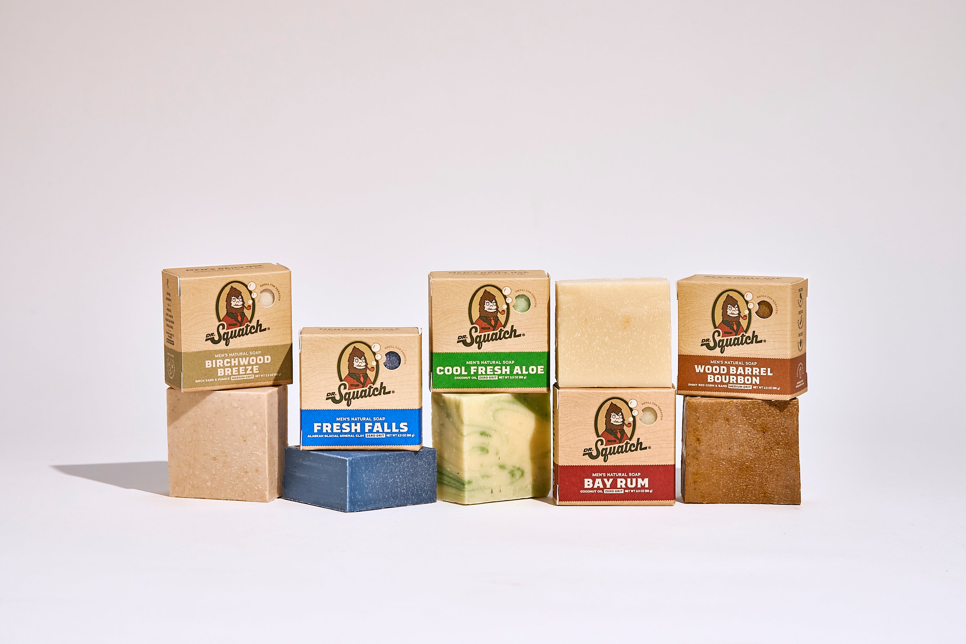 Lifestyle photo featuring Dr. Squatch Squatch Mini Soap Trial