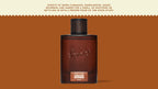 Brand and ingredient story panel for Dr. Squatch Fireside Bourbon Cologne