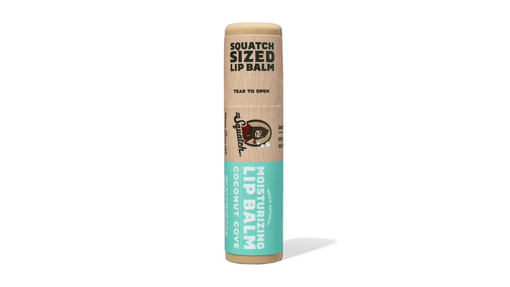 Dr. Squatch Coconut Cove Lip Balm packaging