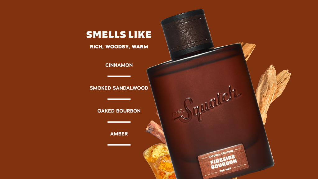 Scent notes graphic for Dr. Squatch Cologne 3-Pack gift set