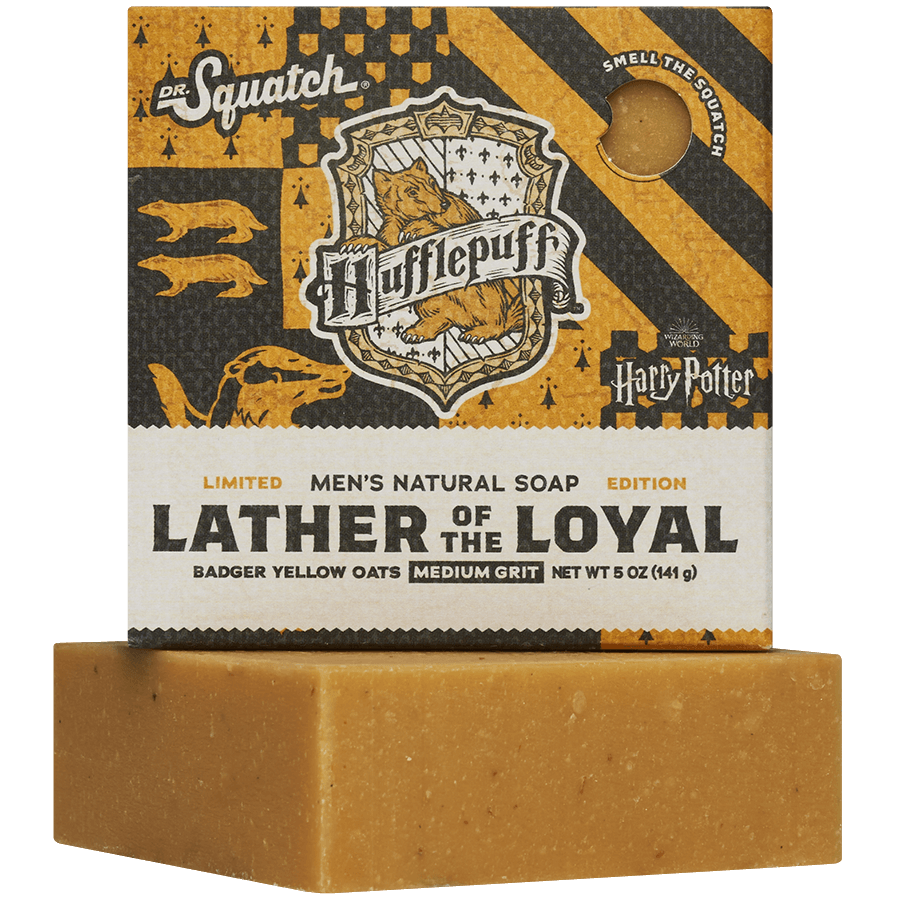 Promotional graphic for Dr. Squatch Lather of the Loyal bar soap
