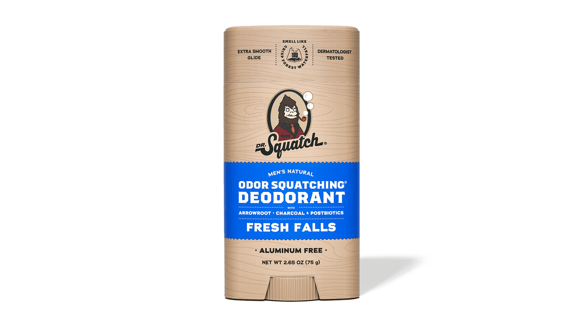 Dr. Squatch deodorant packaging