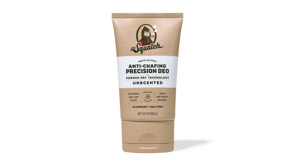 Dr. Squatch Unscented Precision Deo deodorant packaging