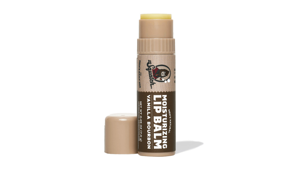 Dr. Squatch Vanilla Bourbon Lip Balm packaging