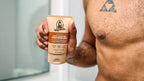 Dr. Squatch Wood Barrel Bourbon Precision Deo deodorant being used